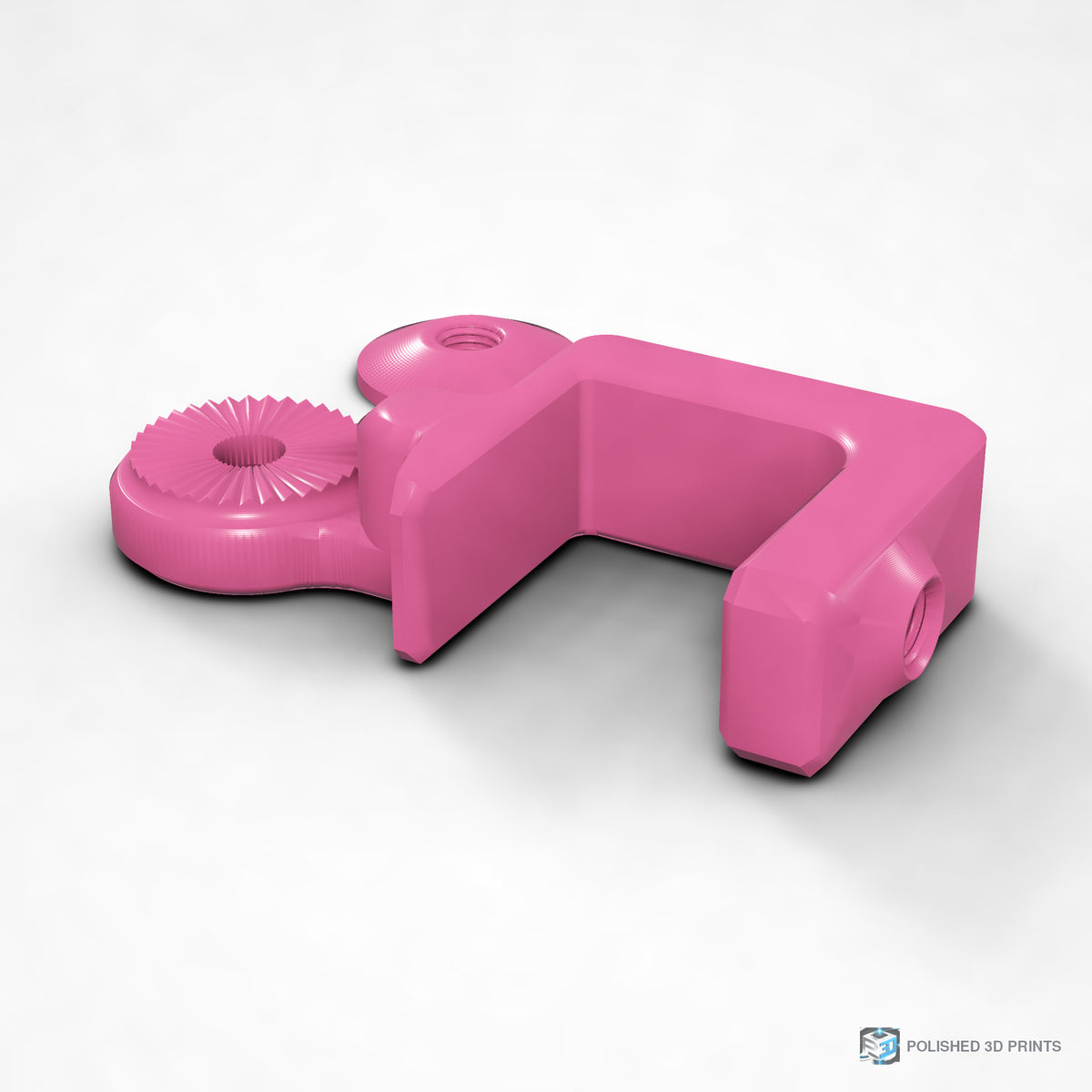 Link-A-Link Fixed C-Clamp Mount – shown in PETG Magenta
