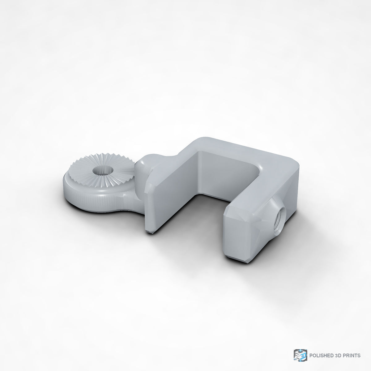 Link-A-Link Fixed C-Clamp Mount – Up to 50 mm option, shown in PETG Grey
