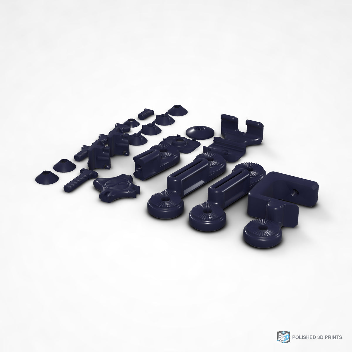 Link-A-Link Desk Phone Arm Kit – shown in PETG Dark Blue