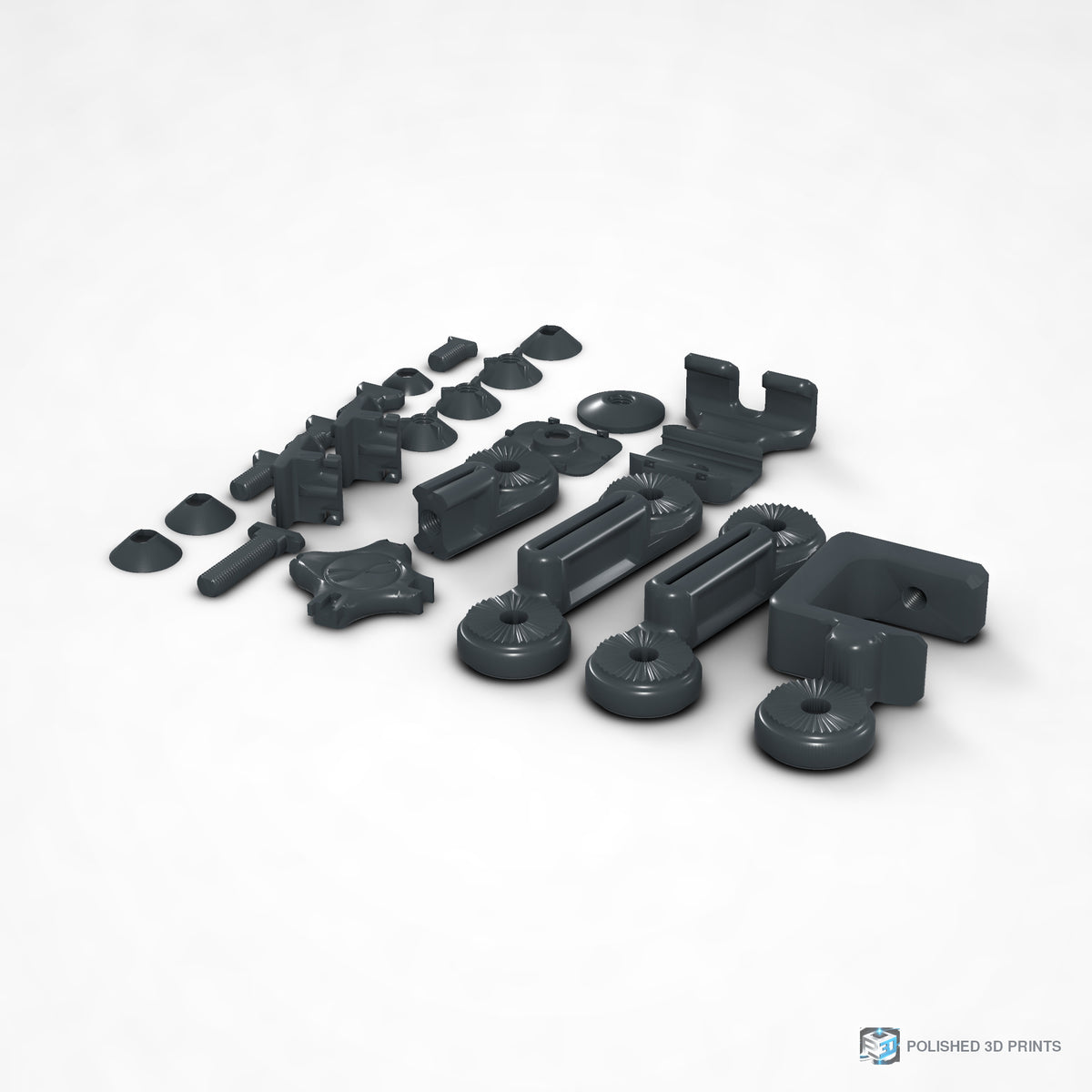 Link-A-Link Desk Phone Arm Kit – shown in PETG Dark Grey