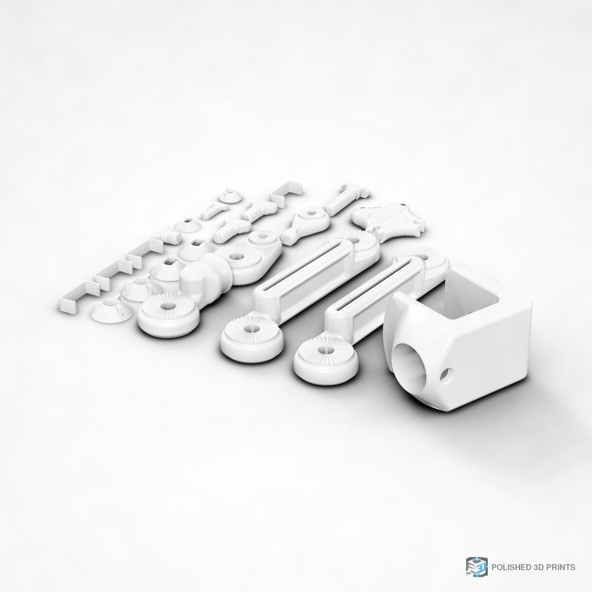Link-A-Link Streamer Microphone Arm Kit – shown in PETG White