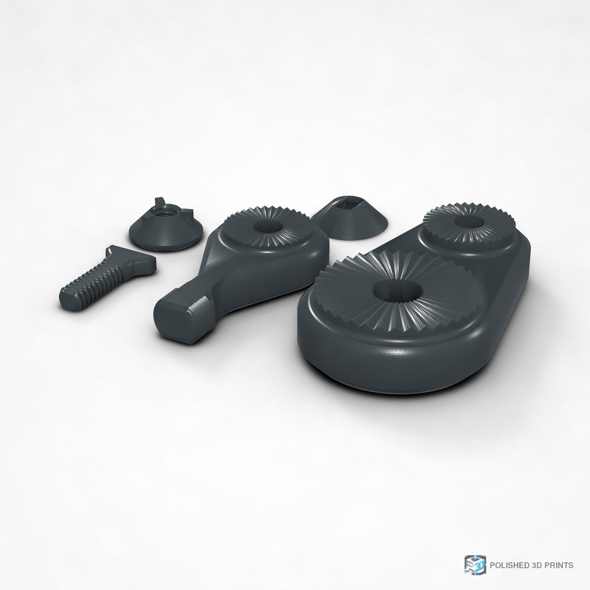 Link-A-Link Microphone Mount – shown in PETG Dark Grey