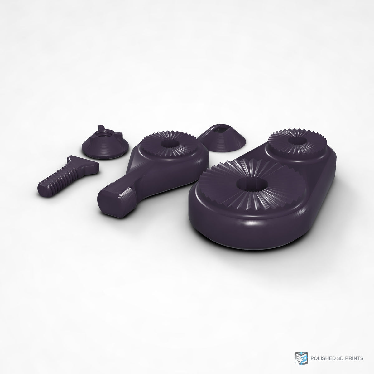Link-A-Link Microphone Mount – shown in PETG Dark Purple