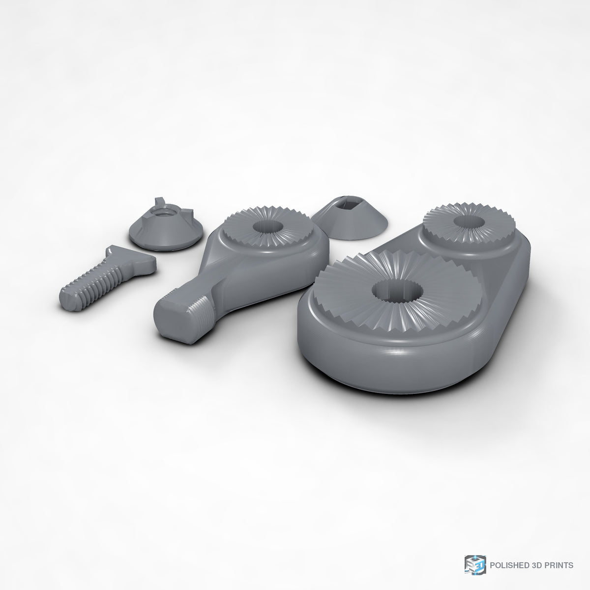 Link-A-Link Microphone Mount – shown in PETG Silver