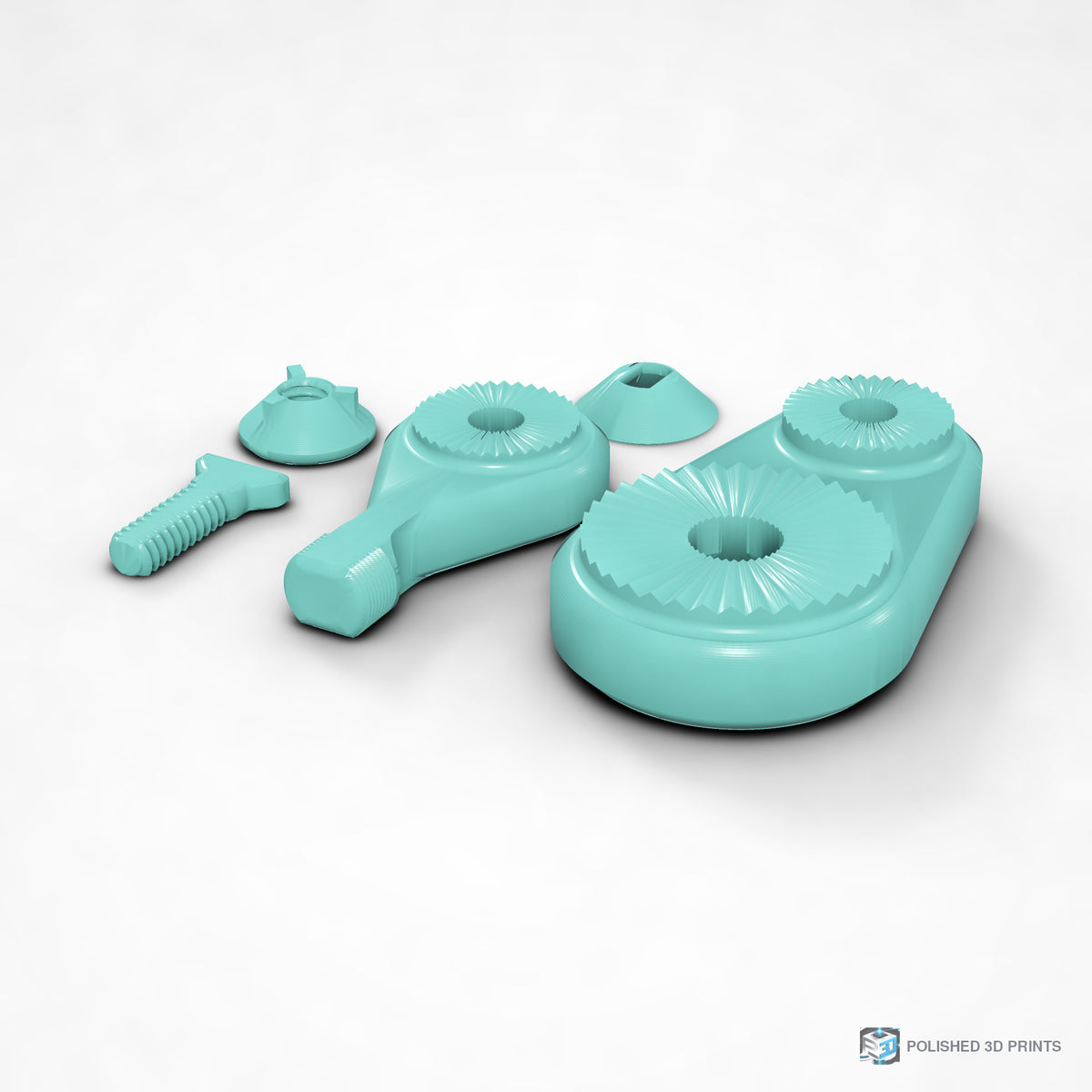 Link-A-Link Microphone Mount – shown in PETG Teal