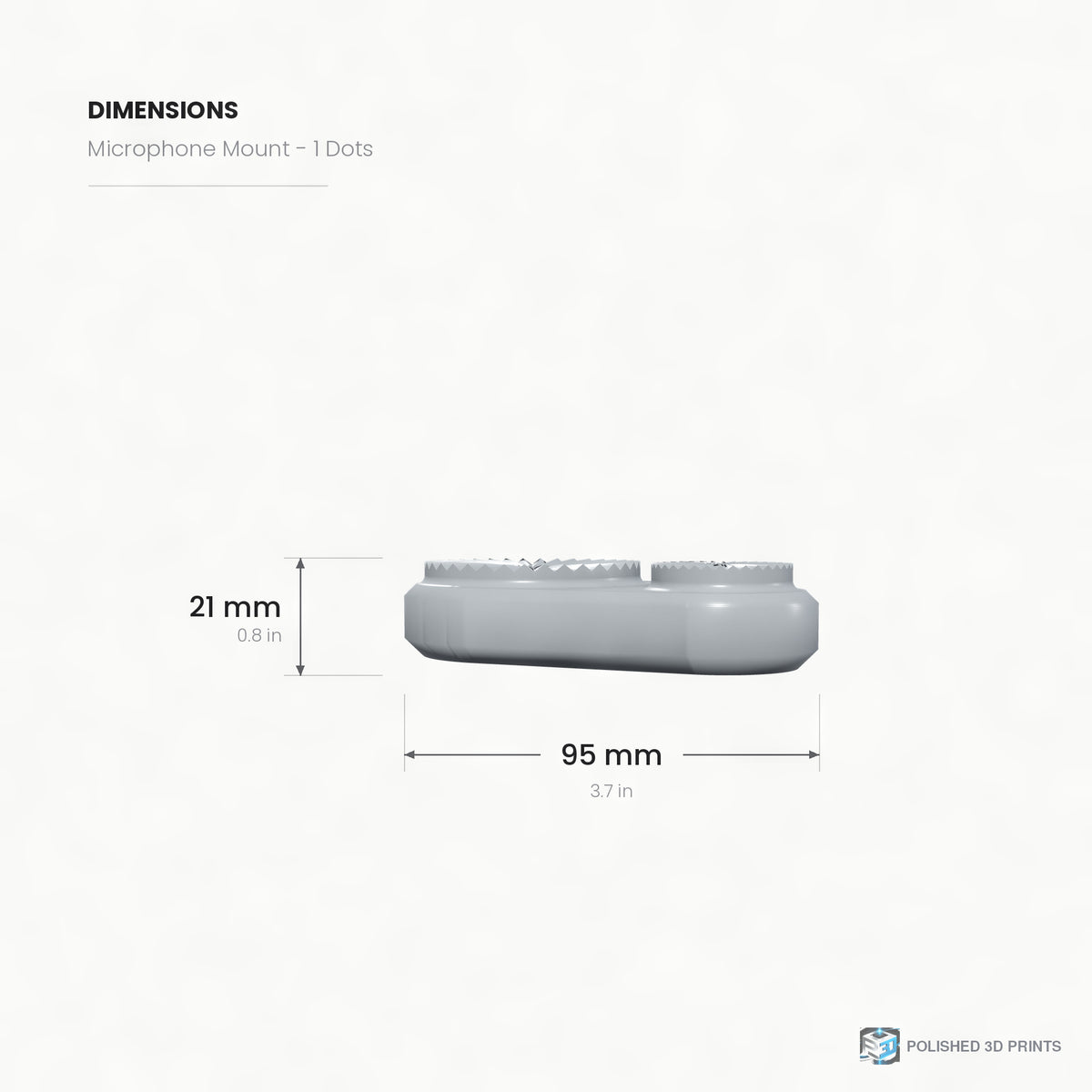 Link-A-Link Microphone Mount – dimensions drawing