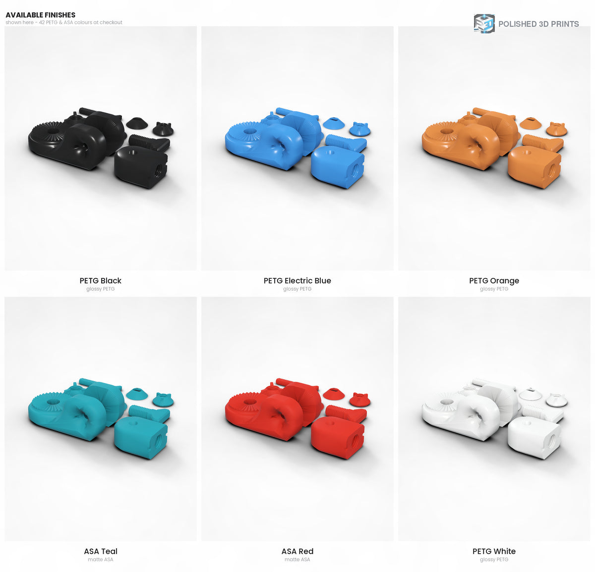 Link-A-Link Swivel Payload Link – six of the PETG and ASA colours available