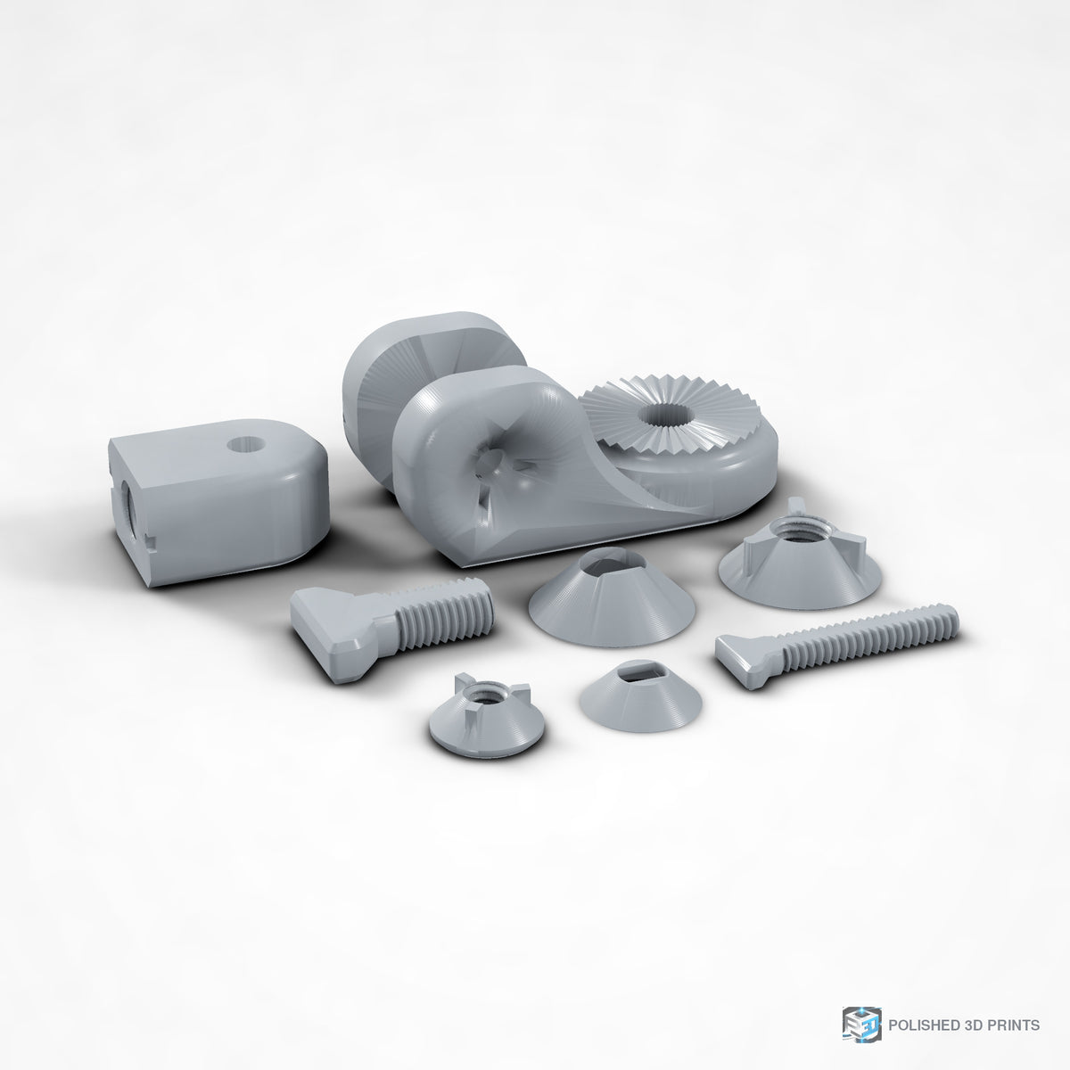 Link-A-Link Swivel Payload Link – rear view in PETG Grey