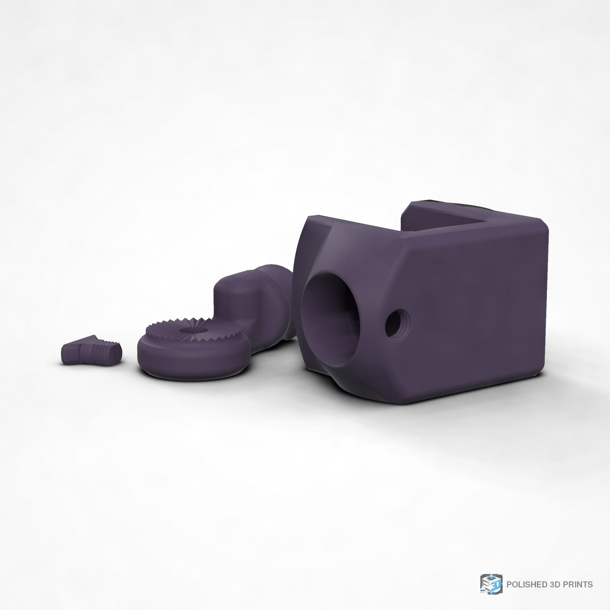 Link-A-Link Rotating C-Clamp Mount – shown in ASA Dark Purple