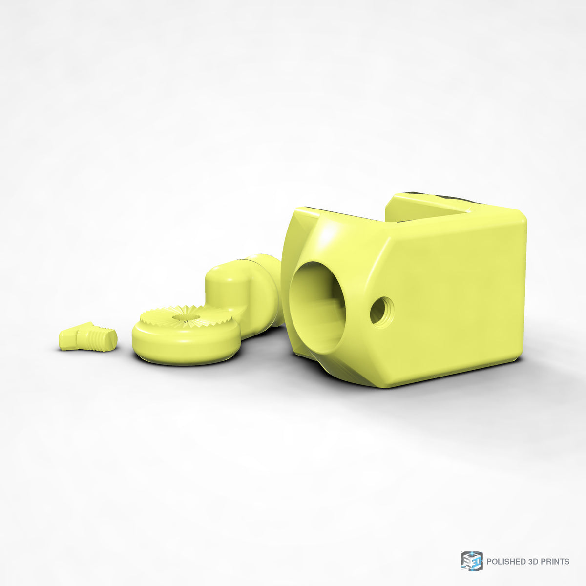 Link-A-Link Rotating C-Clamp Mount – shown in PETG Lime