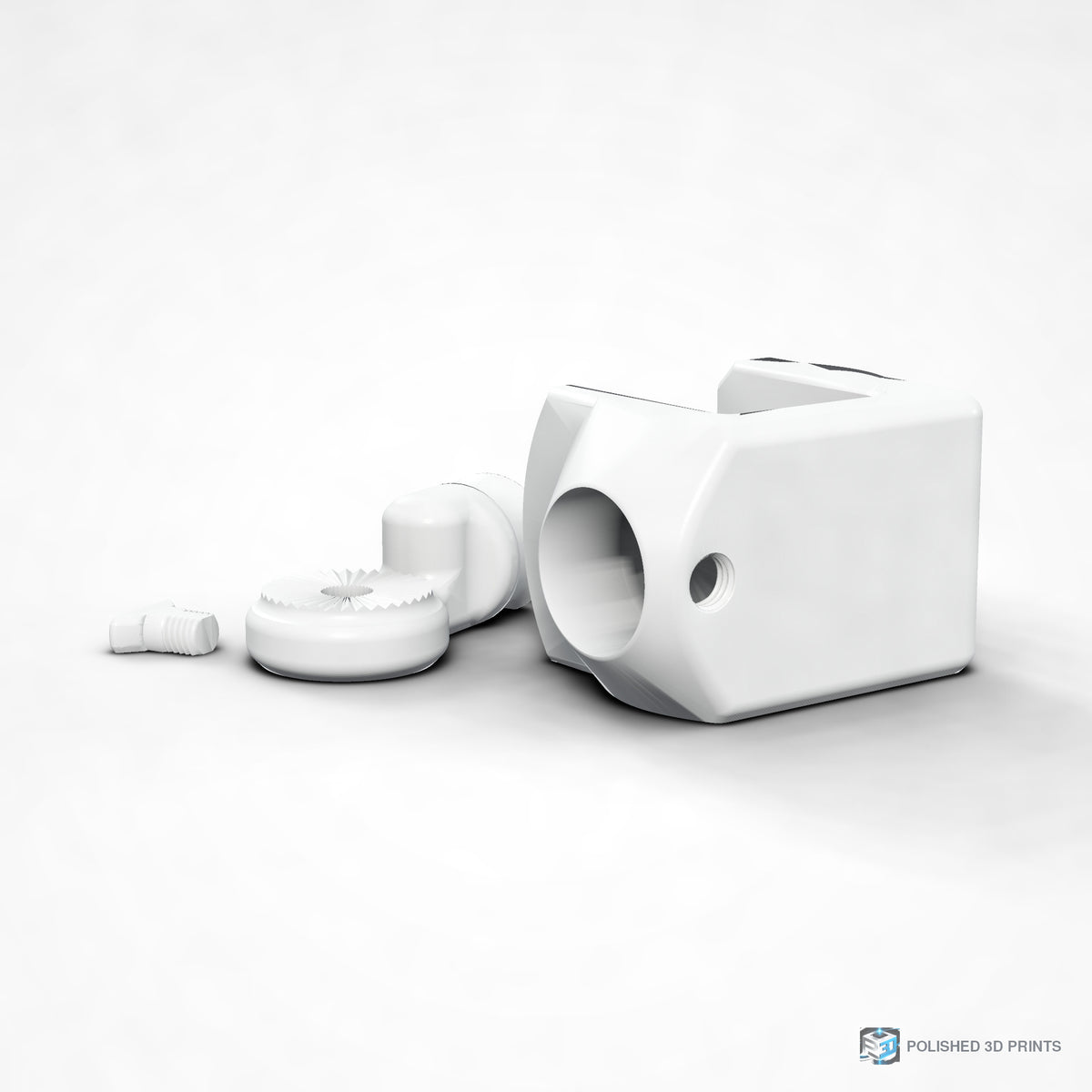 Link-A-Link Rotating C-Clamp Mount – shown in PETG White