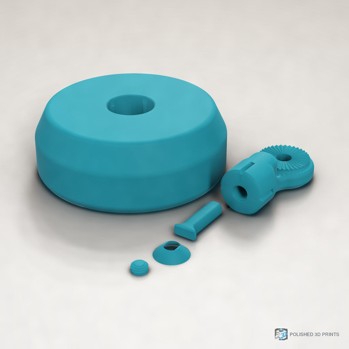Link-A-Link Weighted Base – in ASA Teal on a warm studio background