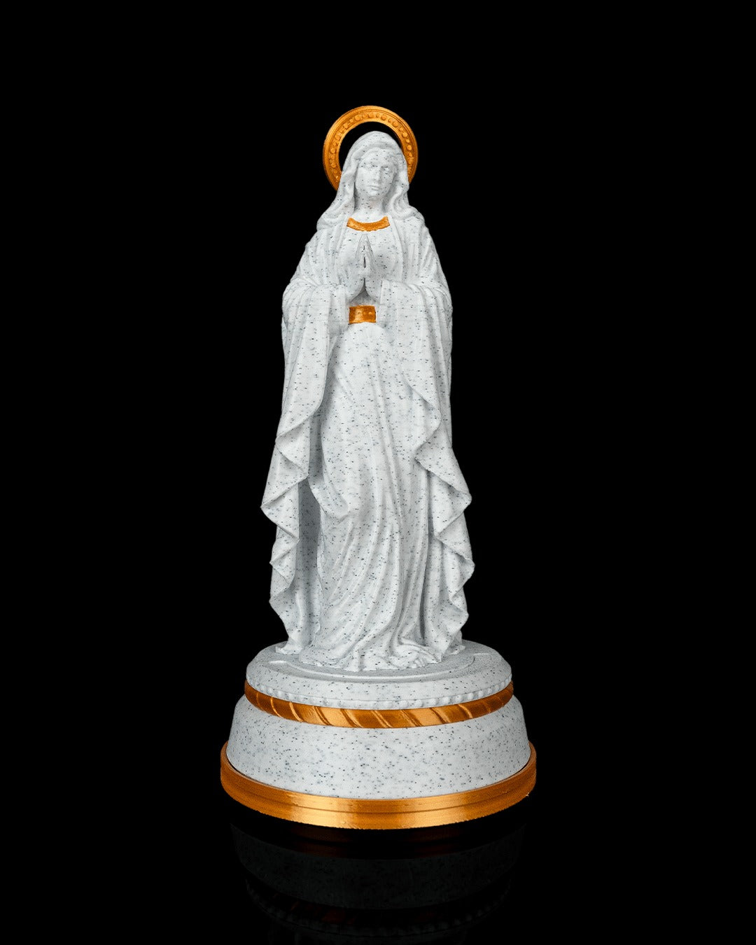 Our Lady Statue — 160 mm statue switched off, front view