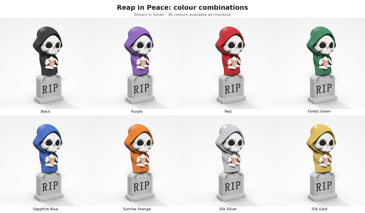 Reap in Peace — colour combinations grid