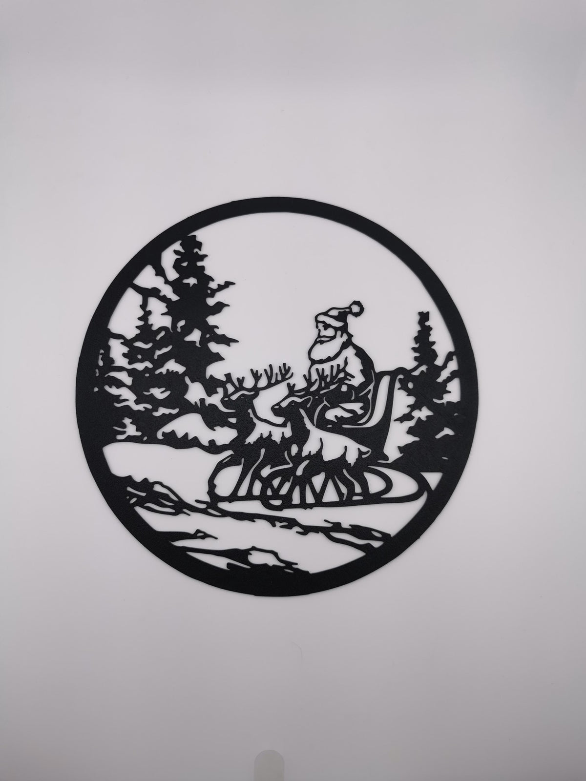 Santa's Sleigh Wall Art — the printed piece
