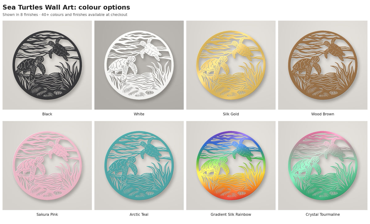 Sea Turtles Wall Art — colour options
