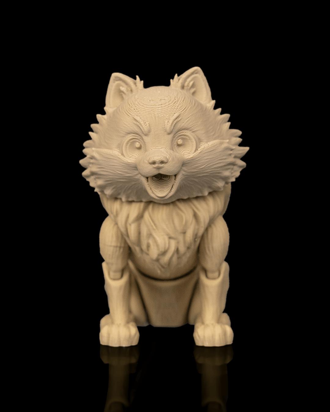 Articulated Pomeranian Dog Toy: Luna, Desk Companion, Dog Lover Gift
