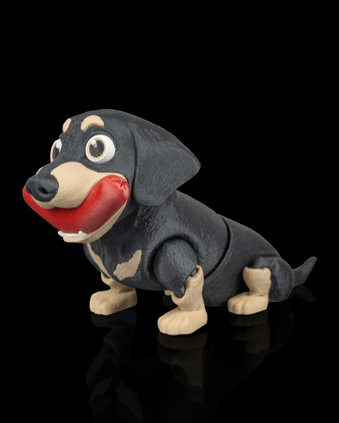 Articulated Dachshund Toy: Frank the Dog Desk Buddy