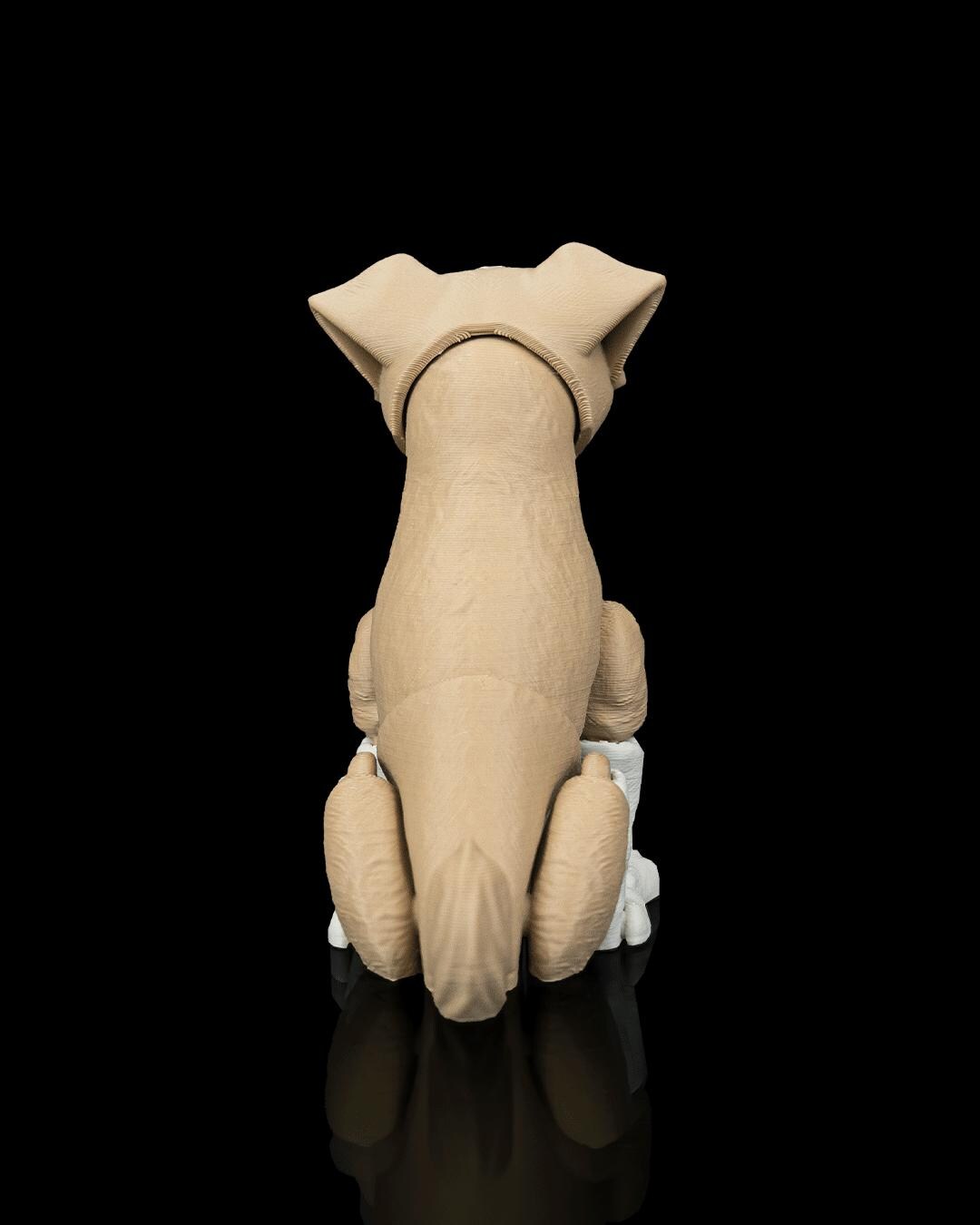 Articulated Boxer Dog Collectible: Apollo with Ball Desk Companion