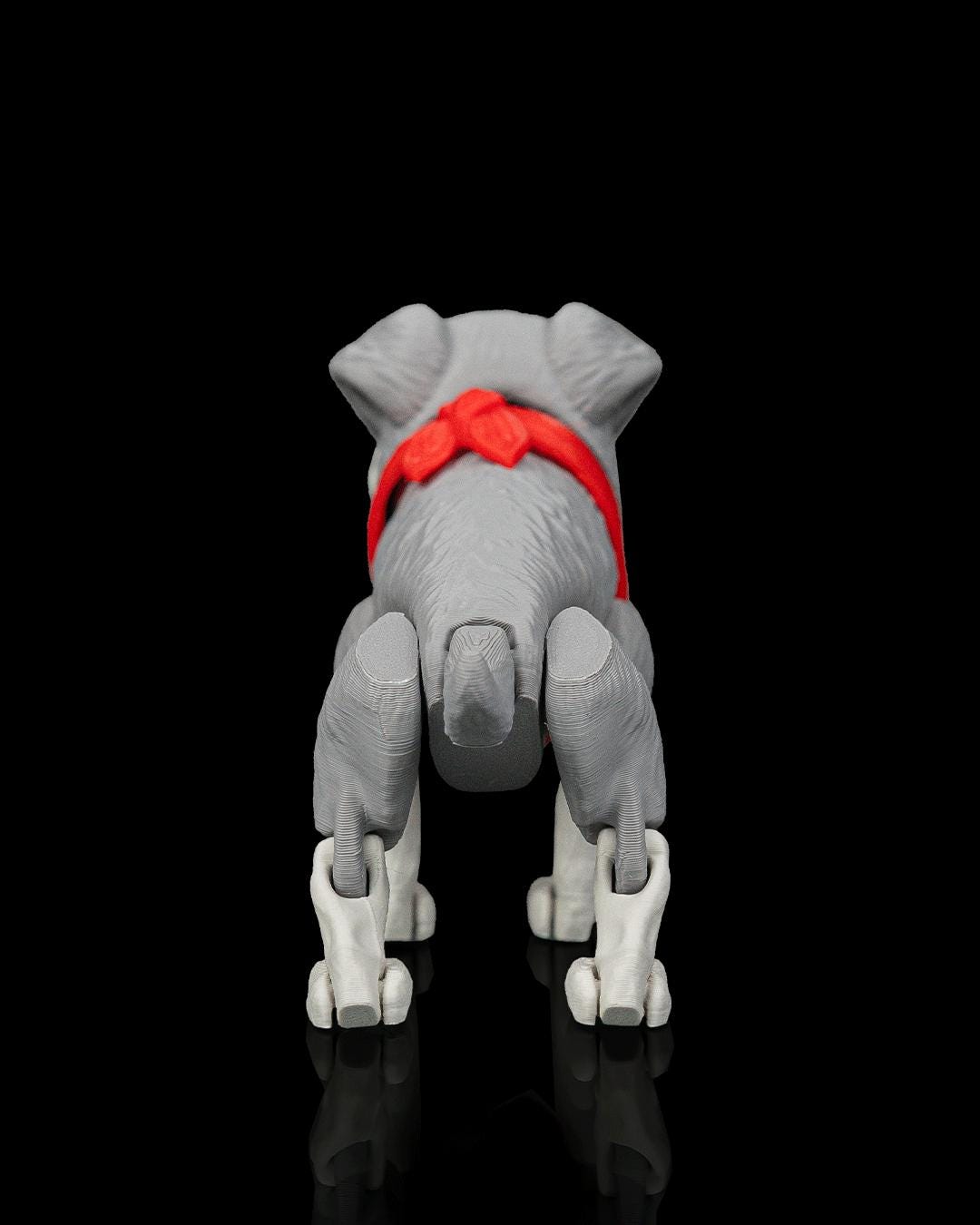 Articulated Schnauzer Dog Toy: George, Desk Companion, Dog Lover Gift