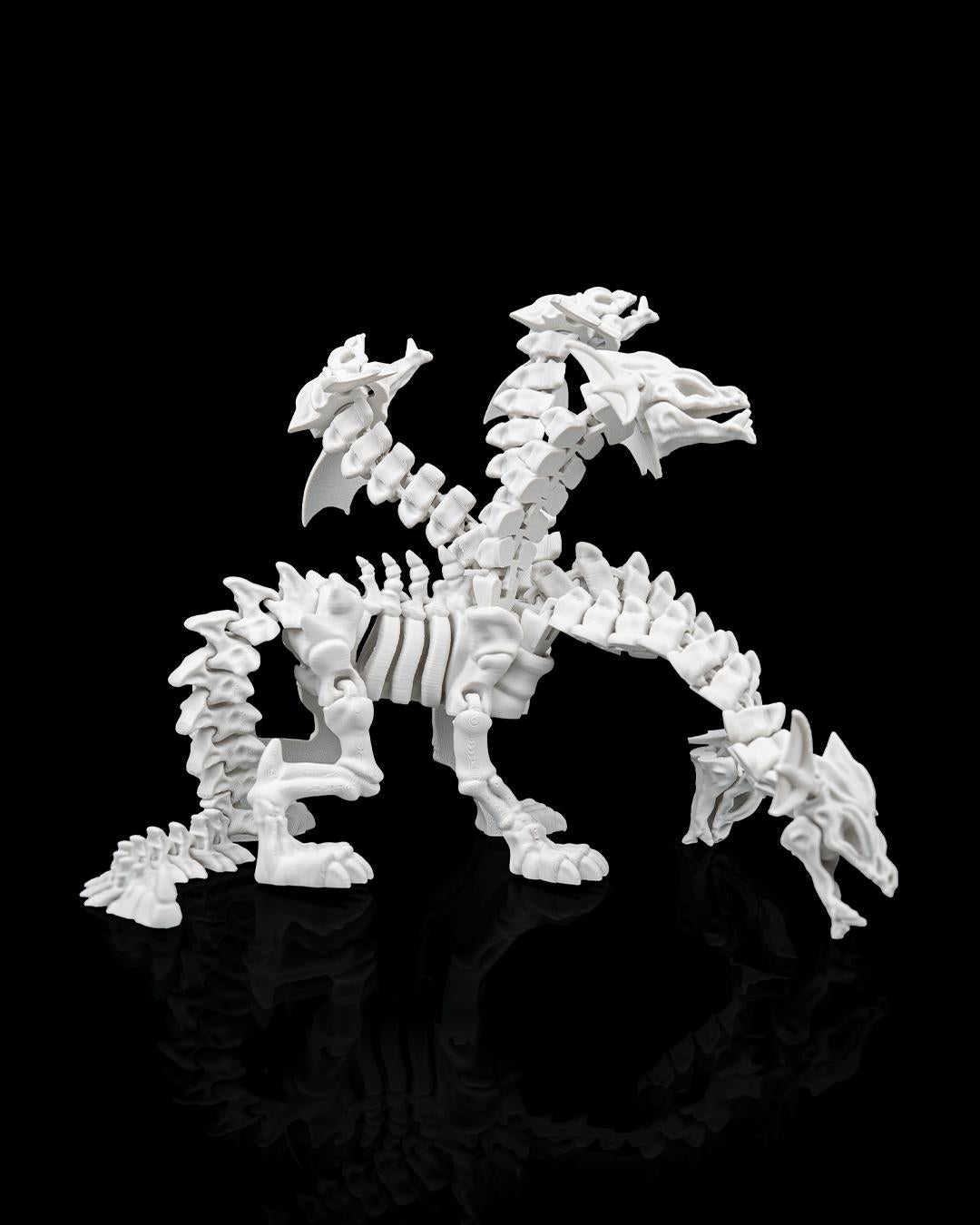 Articulated Hydra Skeleton Figure: Mythic Labyrinth Collectible, Fantasy Desk Toy