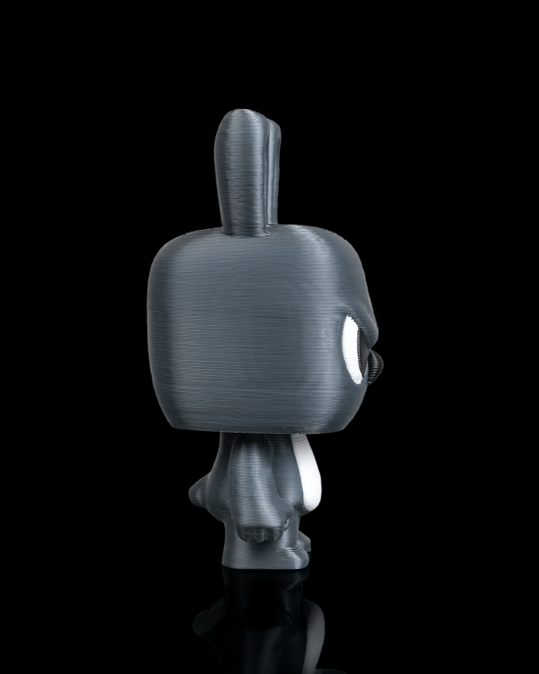 Anty Bunny articulated 3D-printed collectible keyring — close-up detail of the articulated joints