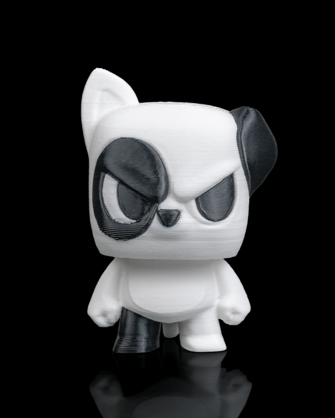 Anty Dog articulated 3D-printed collectible keyring — front view