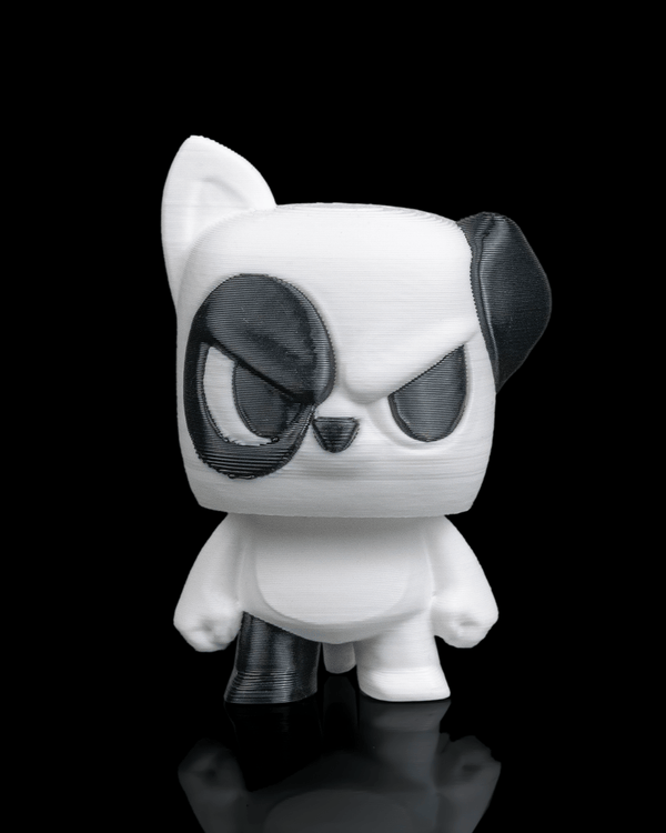 Anty Dog articulated 3D-printed collectible keyring — front view