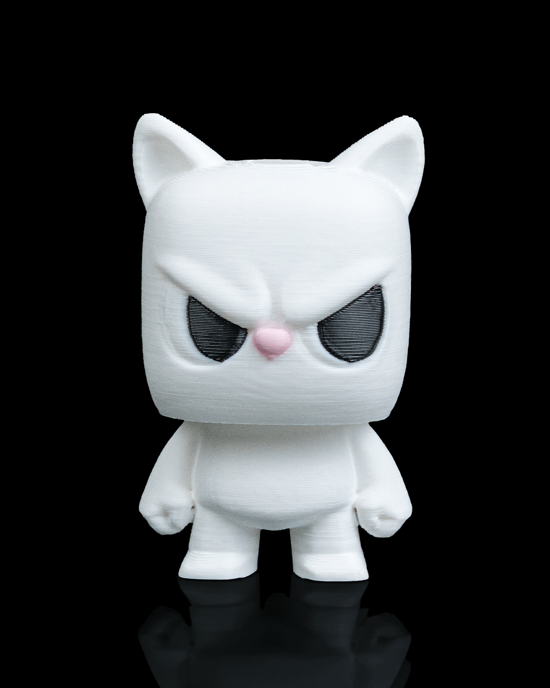 Anty Kitty articulated 3D-printed collectible keyring — side profile