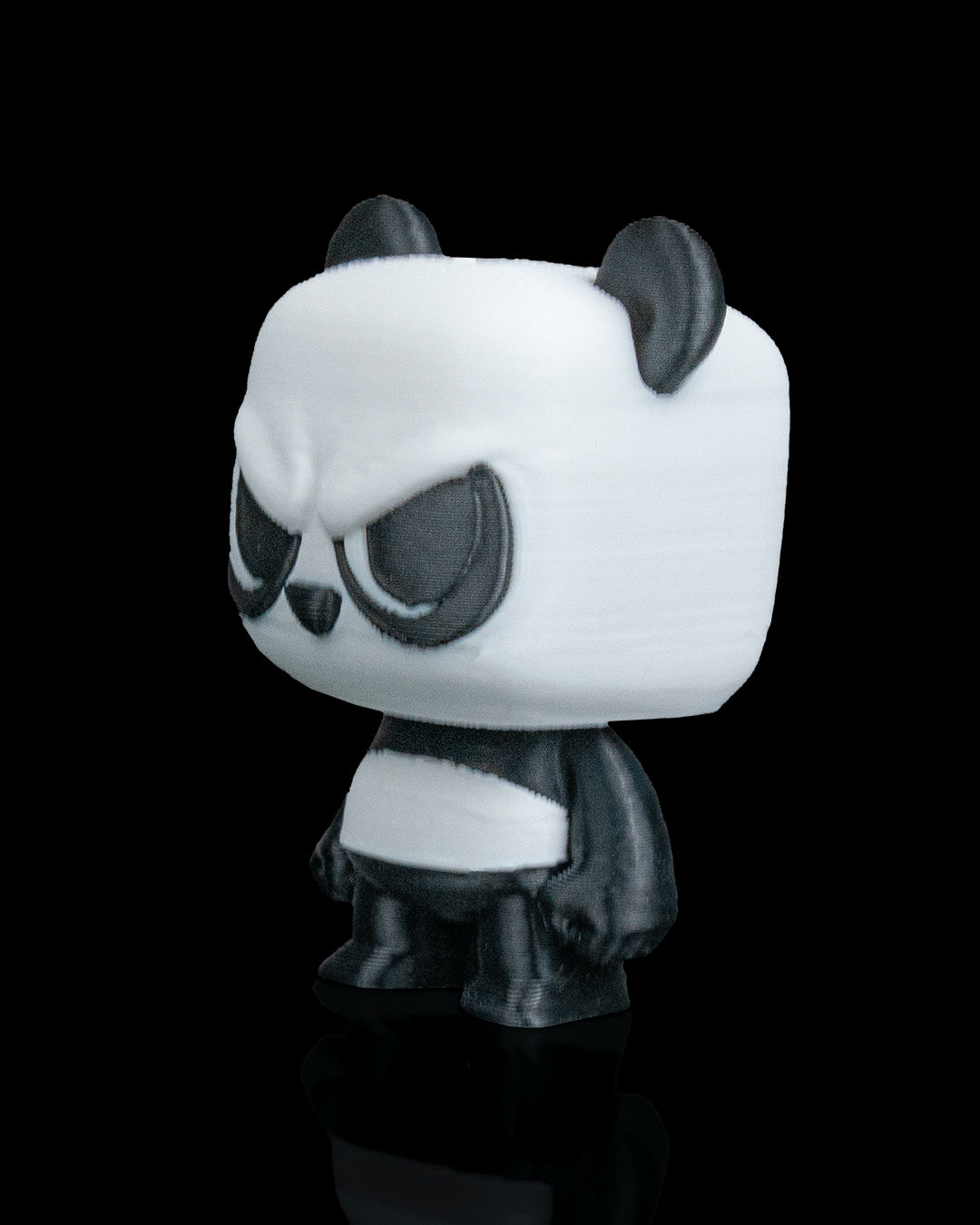 Anty Panda articulated 3D-printed collectible keyring — side profile