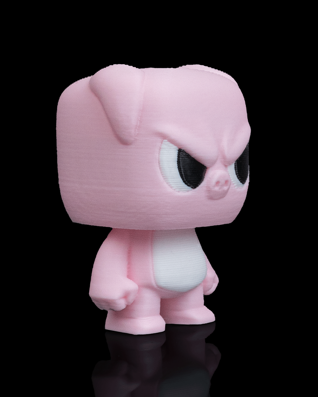 Anty Pig articulated 3D-printed collectible keyring — side profile
