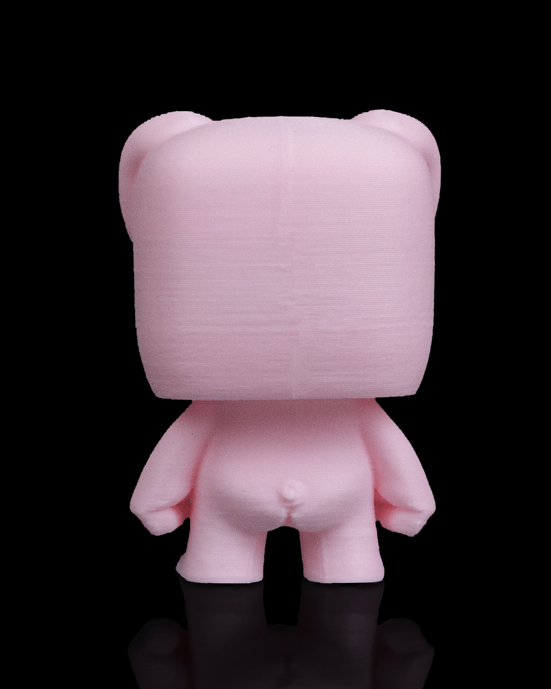 Anty Pig articulated 3D-printed collectible keyring — close-up detail of the articulated joints