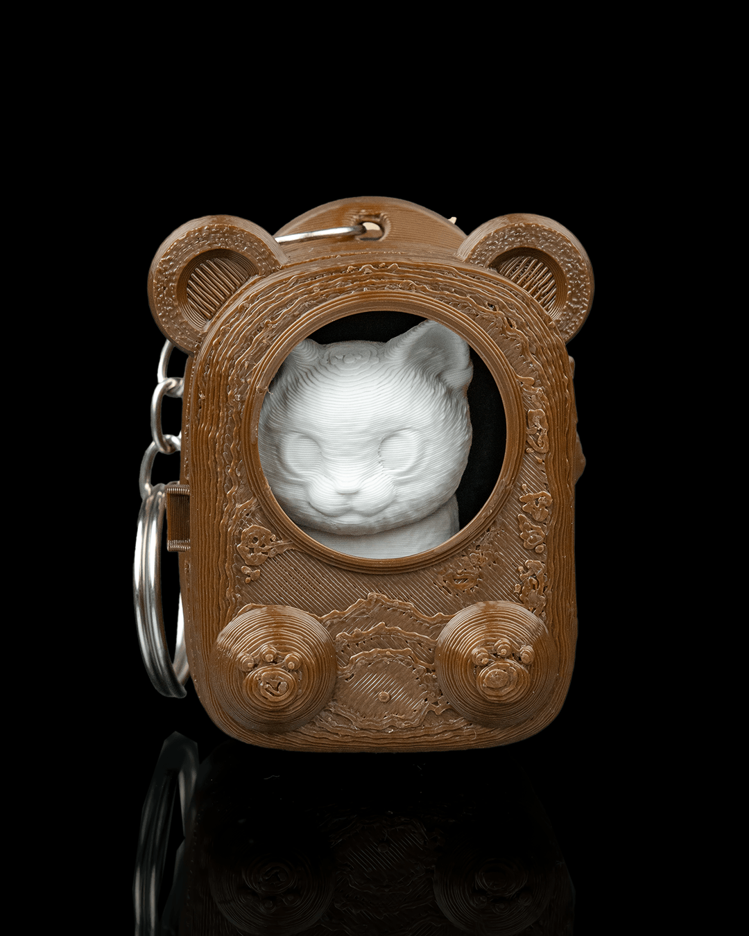 Cuddle Pack: Siamese Cat Carrier Keyring Charm
