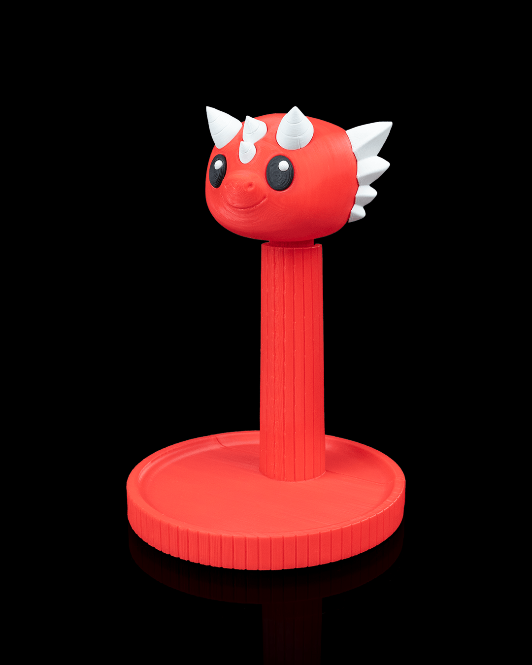 Dragon — a 3D-printed dragon headphone stand — close-up detail