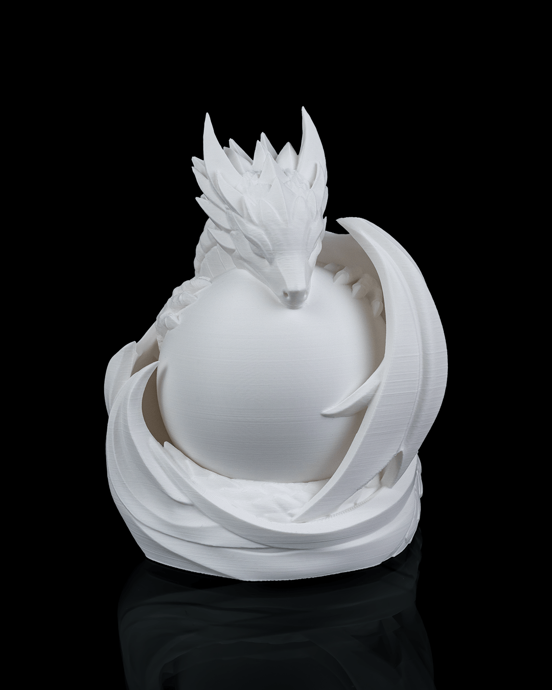 Dragon Sphere Table Lamp — 3D-printed dragon sphere table lamp (view 6)