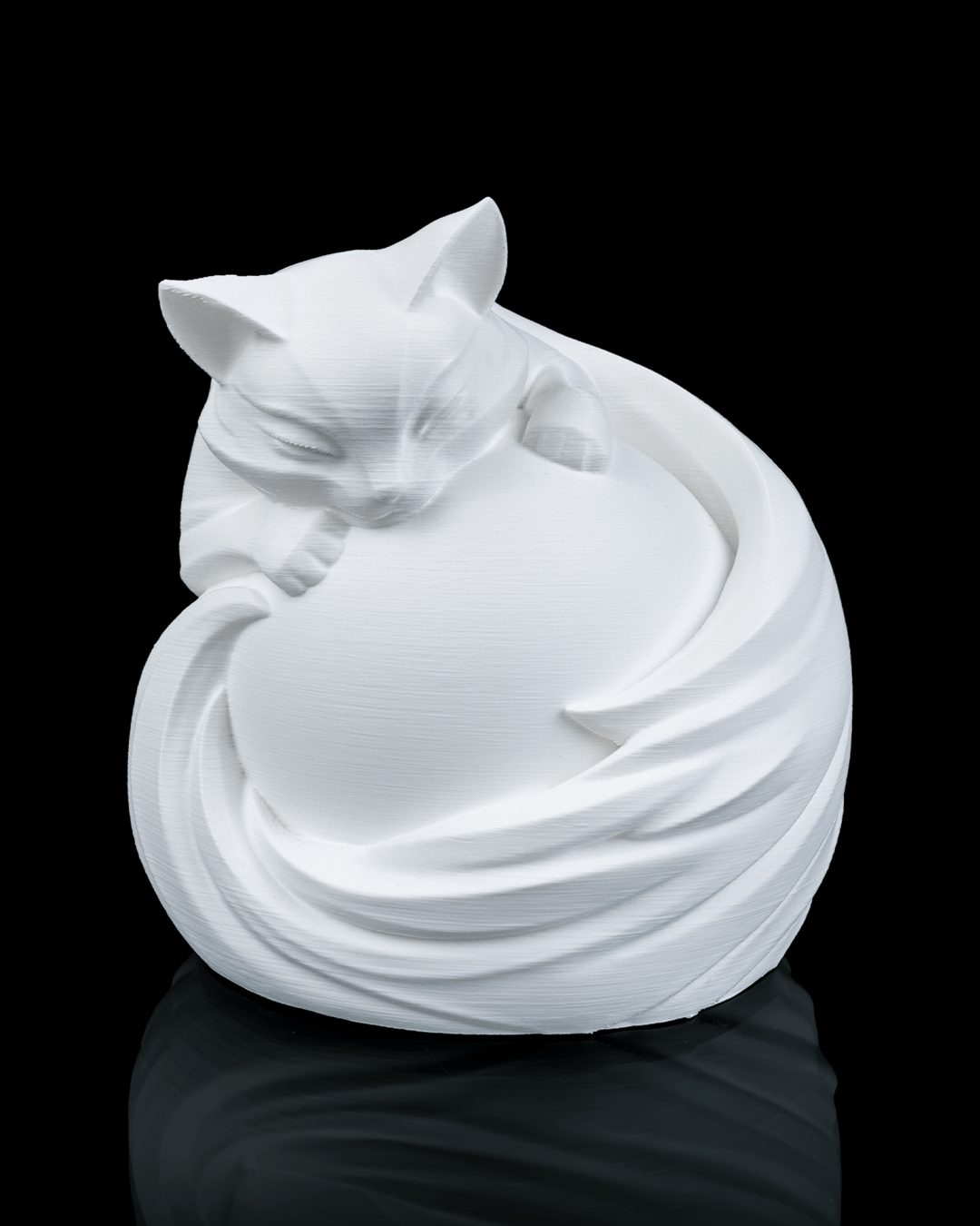 Feline Sphere Table Lamp — 3D-printed cat sphere table lamp (view 5)