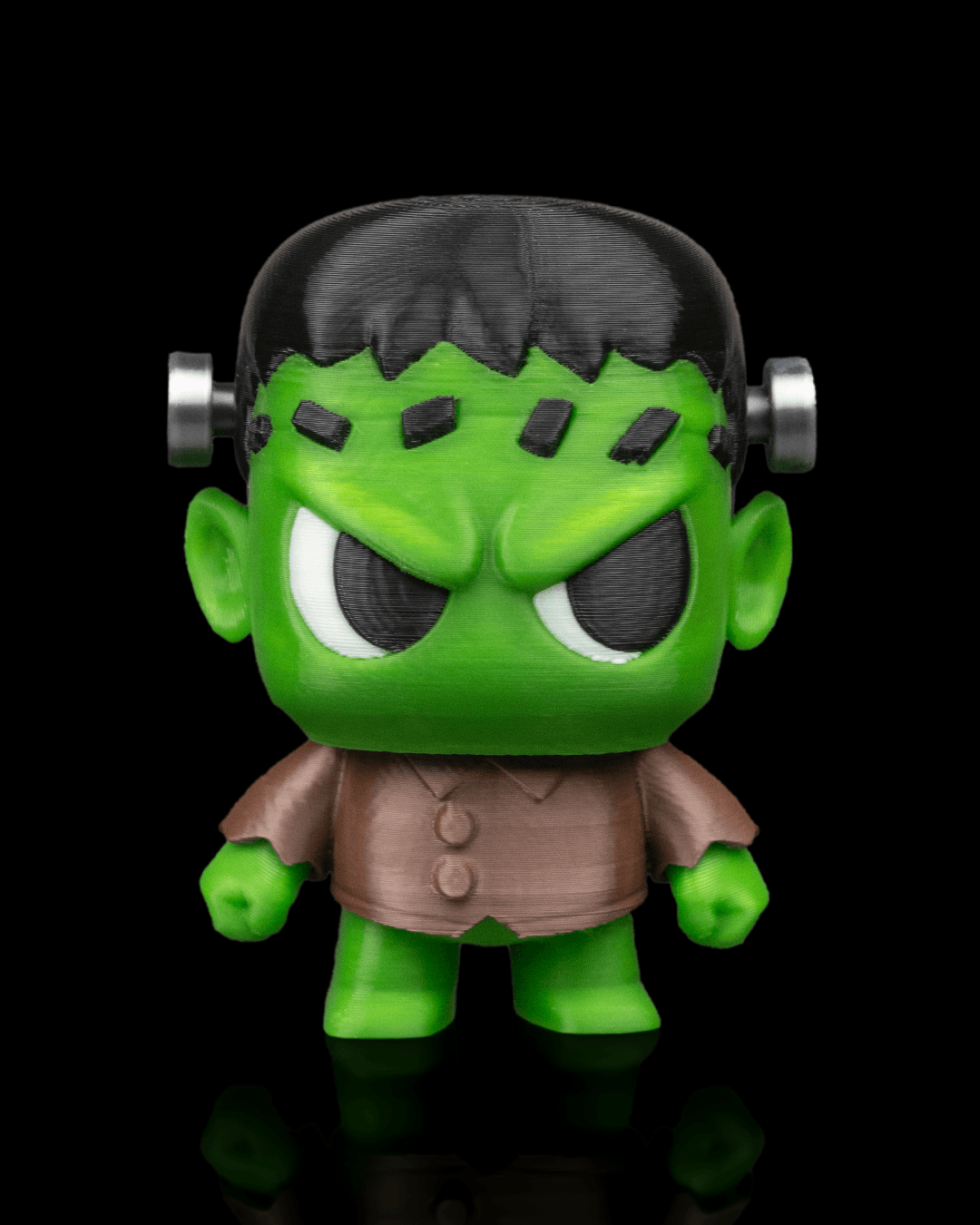 Frantystein Frankenstein Anty articulated 3D-printed Halloween keyring — side profile