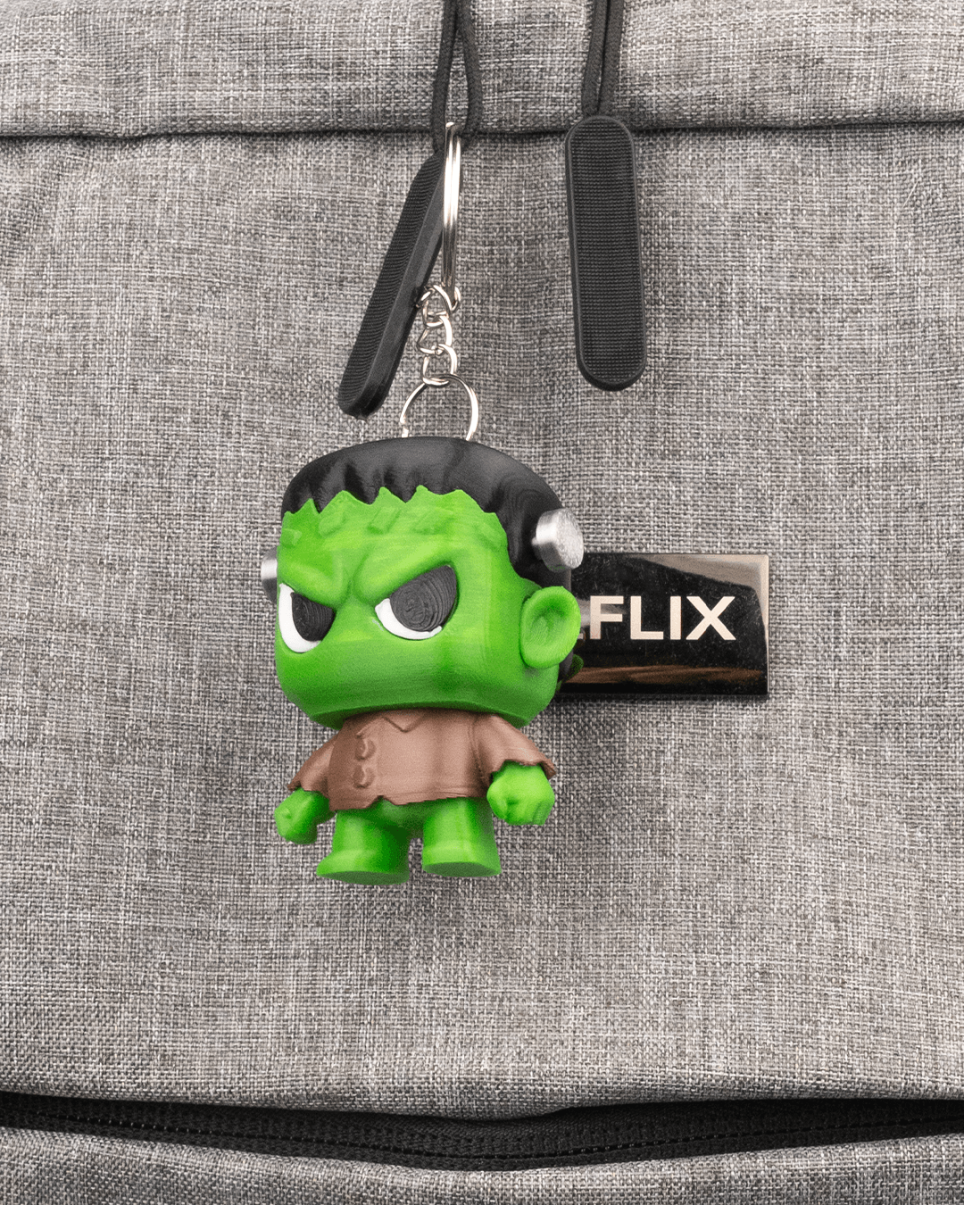 Frantystein Frankenstein Anty articulated 3D-printed Halloween keyring — front view