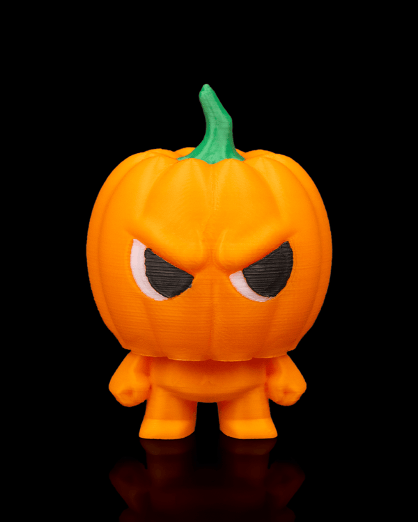 Jack-o-Lanty pumpkin Anty keyring — 3D-printed Halloween charm (view 1)