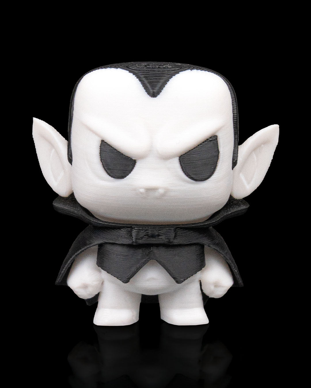 Nosfer-Anty vampire Anty articulated 3D-printed Halloween keyring — three-quarter angle
