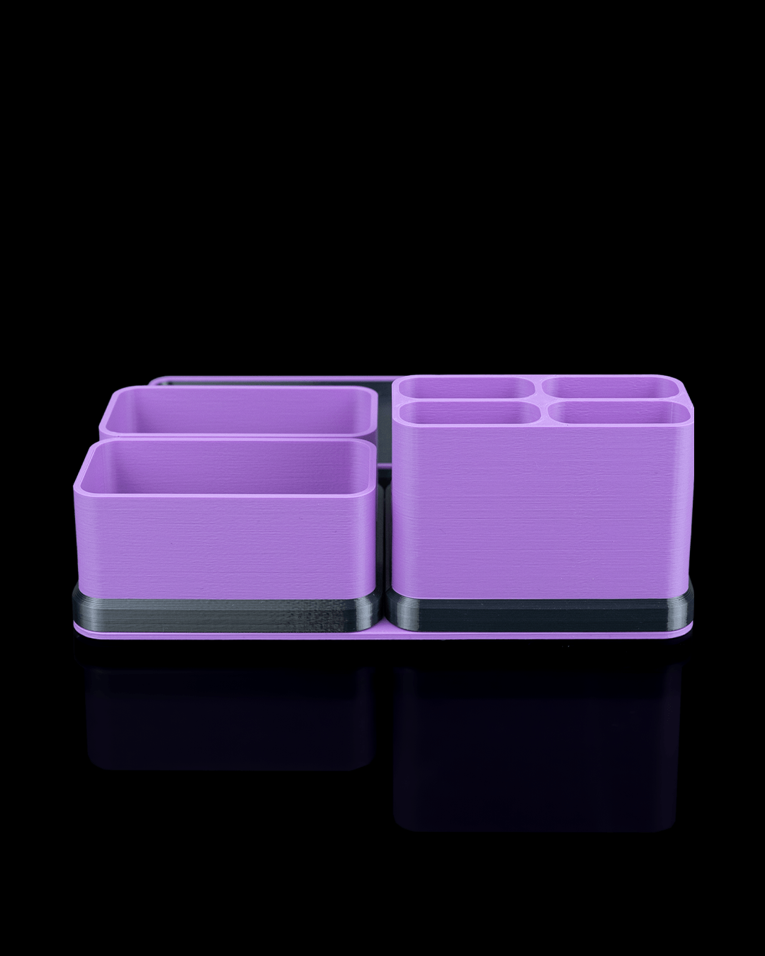 Office Pro Kit — a modular 3D-printed desk organizer set — rear view