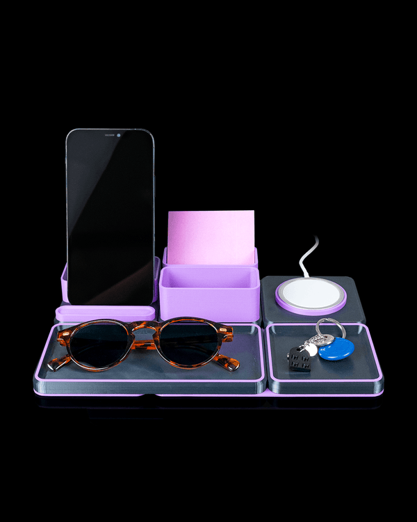 Office Ultimate Kit — a complete 3D-printed desk organizer set — front view