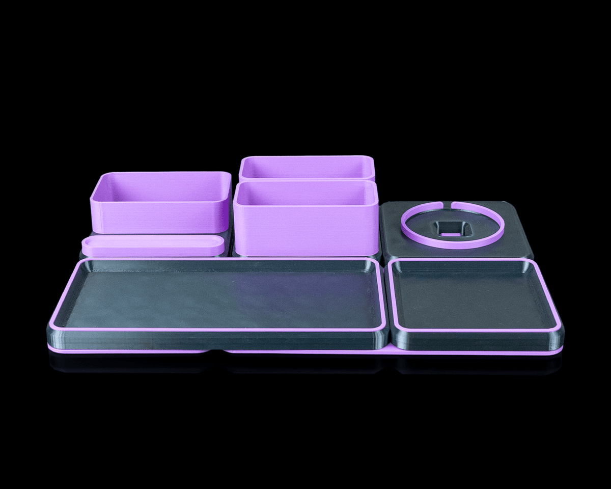 Office Ultimate Kit — a complete 3D-printed desk organizer set — shown on a desk