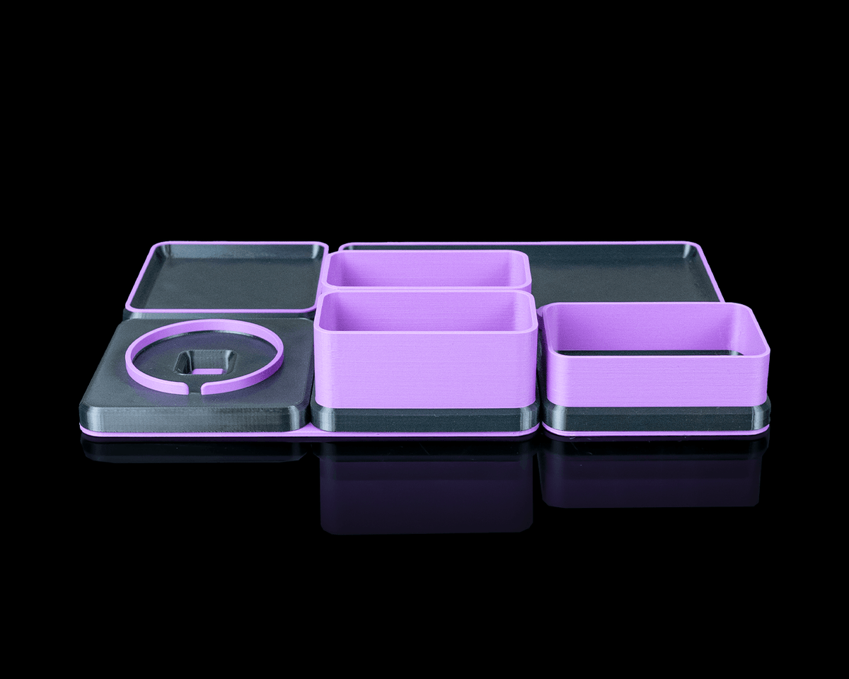 Office Ultimate Kit — a complete 3D-printed desk organizer set — rear view
