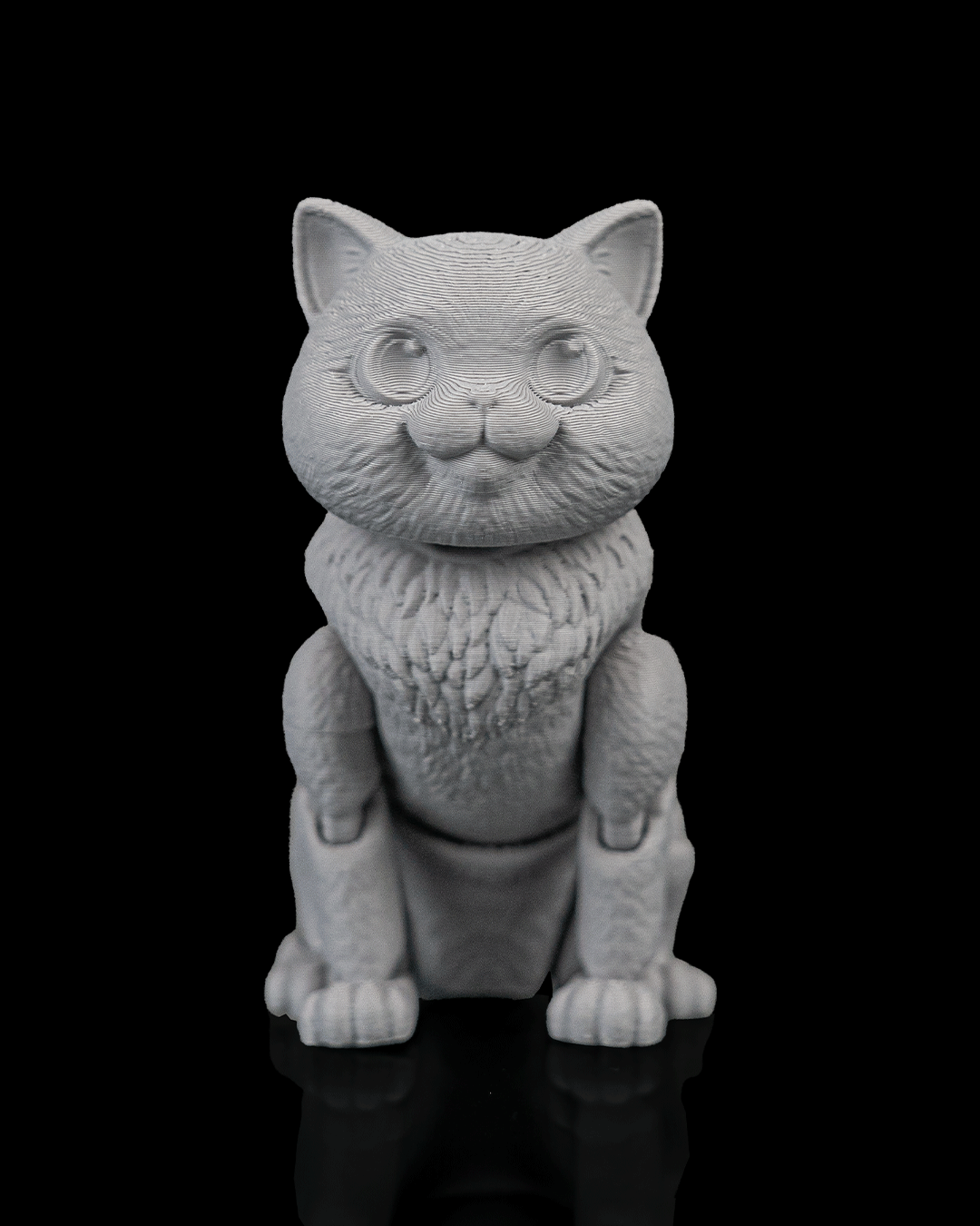 Articulated Short Hair Cat Toy: Oliver, Desk Companion, Cat Lover Gift