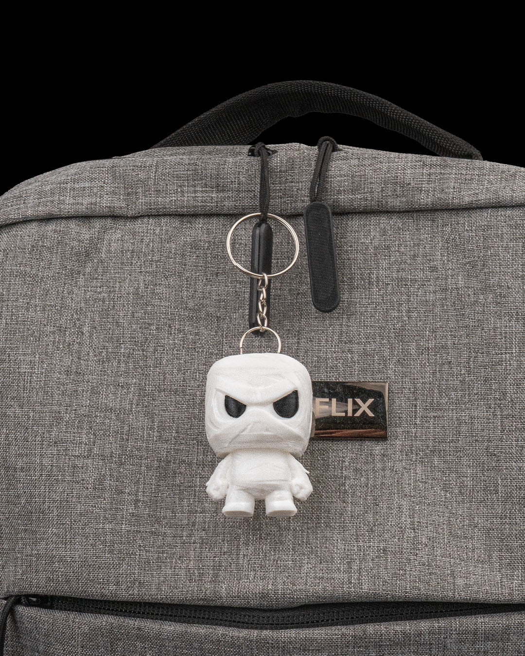 Phara-Anty pharaoh Anty keyring — 3D-printed Halloween charm (view 7)