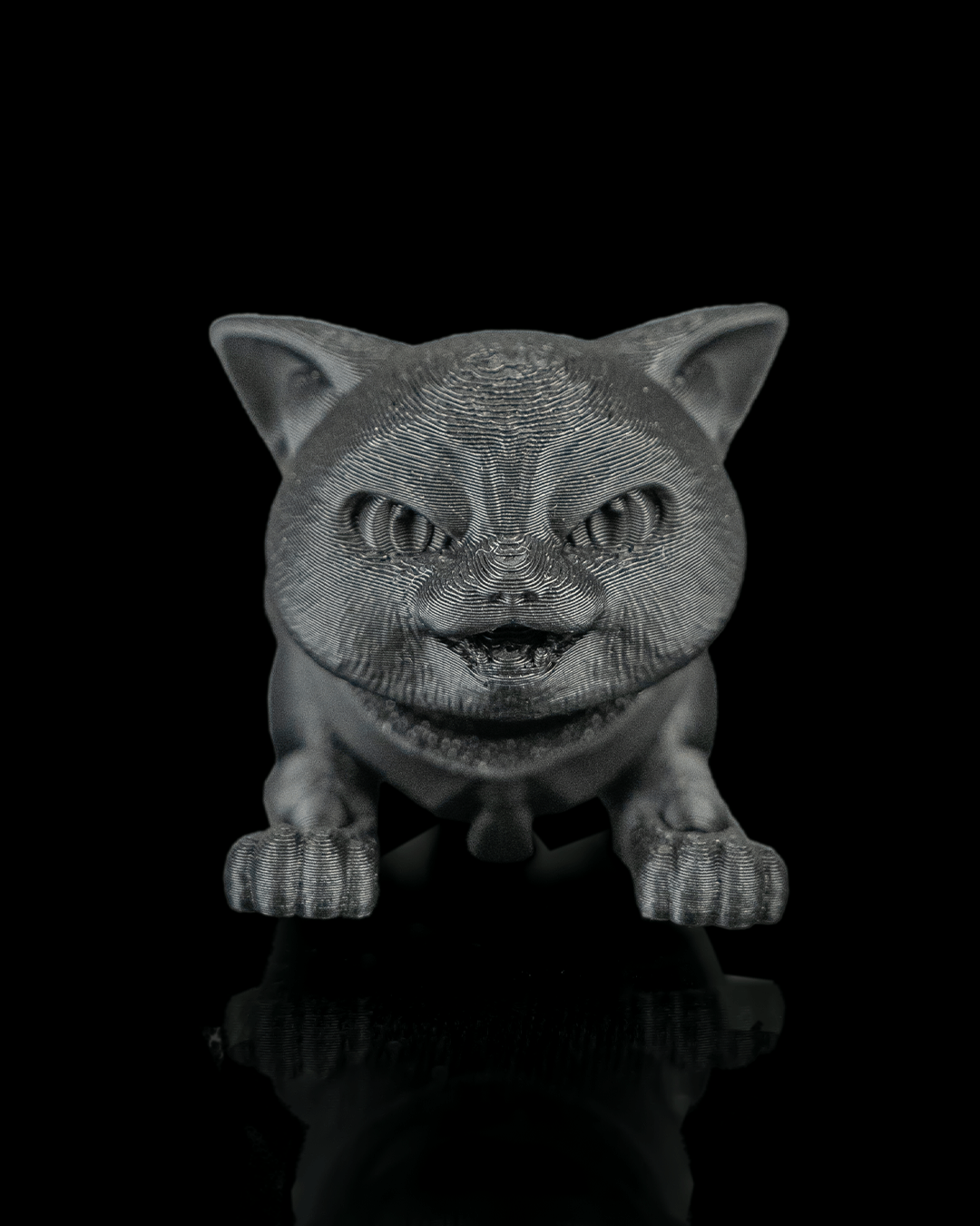 Articulated 3D-printed cat Romeo — poseable desk figurine (view 12)