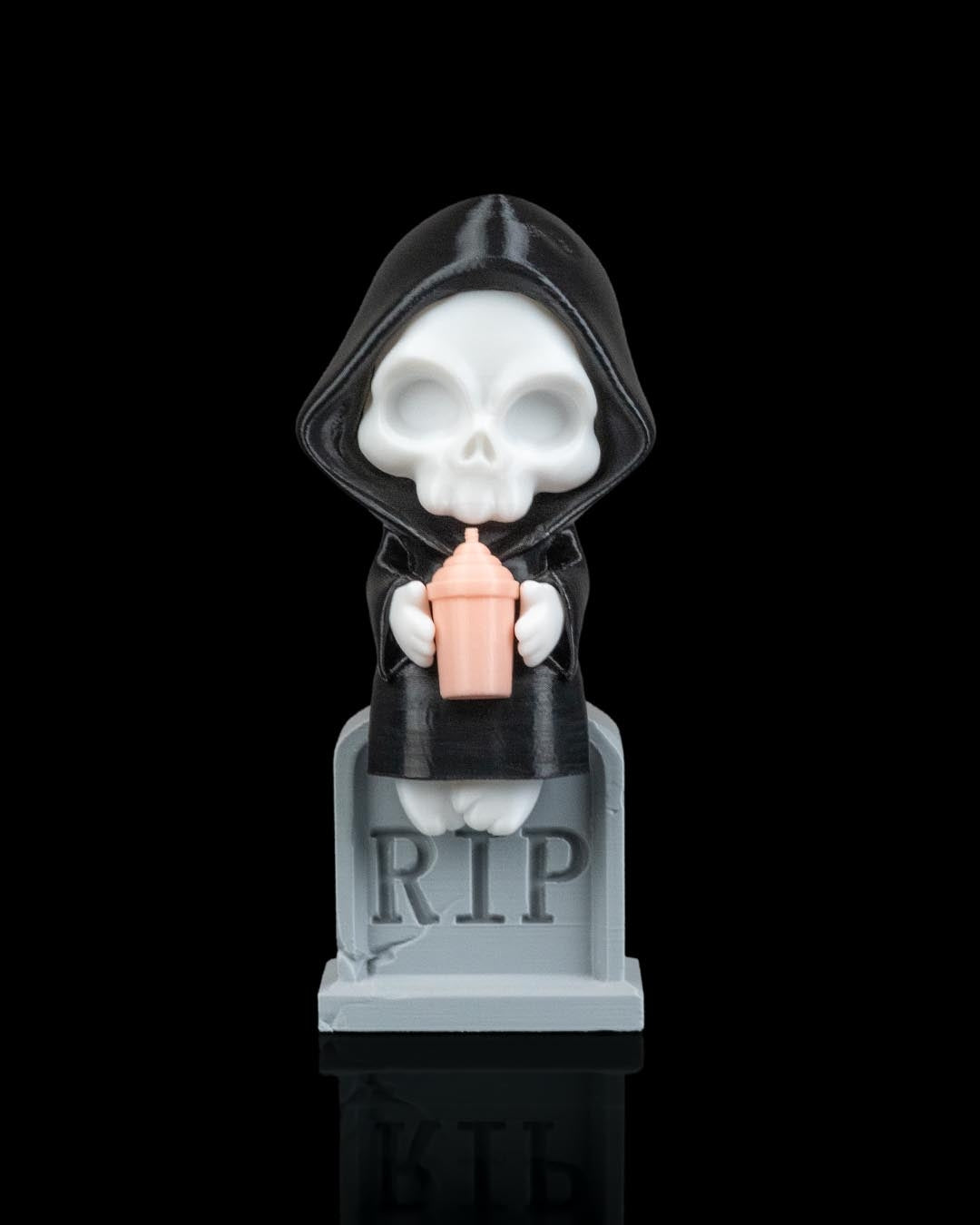 Reap in Peace gravestone reaper — 3D-printed Halloween figure (view 6)