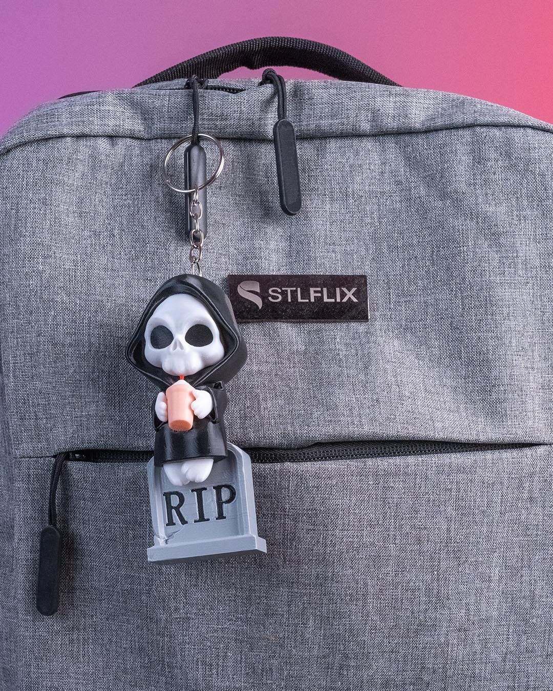 Reap in Peace gravestone reaper — 3D-printed Halloween figure (view 7)