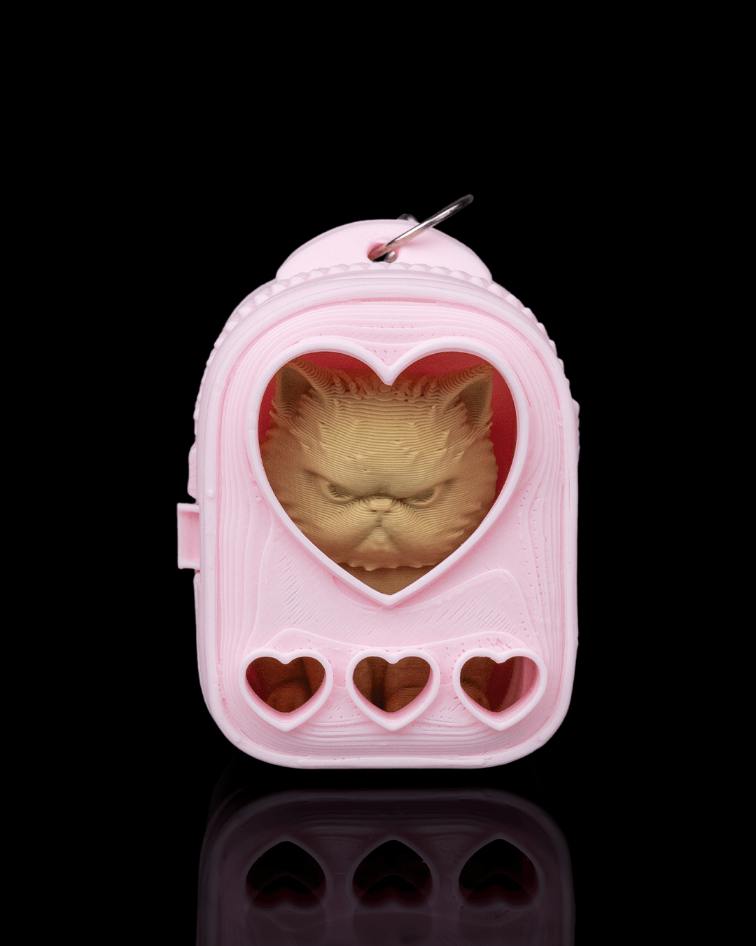 Sweetheart Pack: Persian Cat Carrier Keyring Charm
